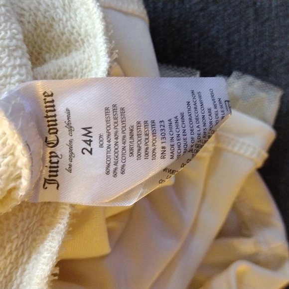 Juicy Couture Cream & Gold Star Sequin Detail Tutu Dress - Picture 3 of 4